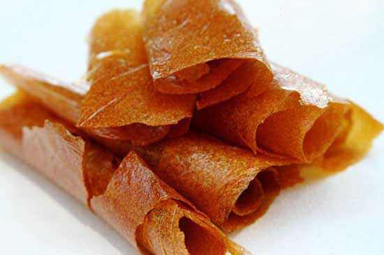 طرز تهیه لواشک سیب خانگی خوشرنگ و خوشمزه