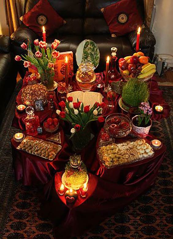 تزئین سفره هفت سین