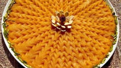 طرز تهیه حلوای زعفرانی