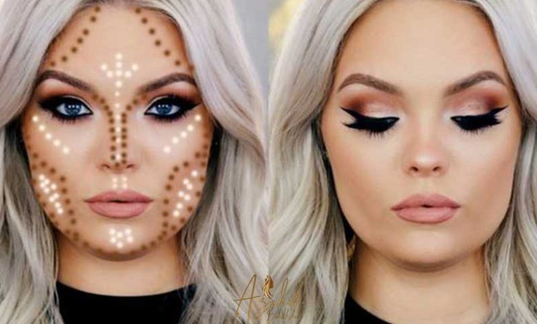 میکاپ برای صورت گرد